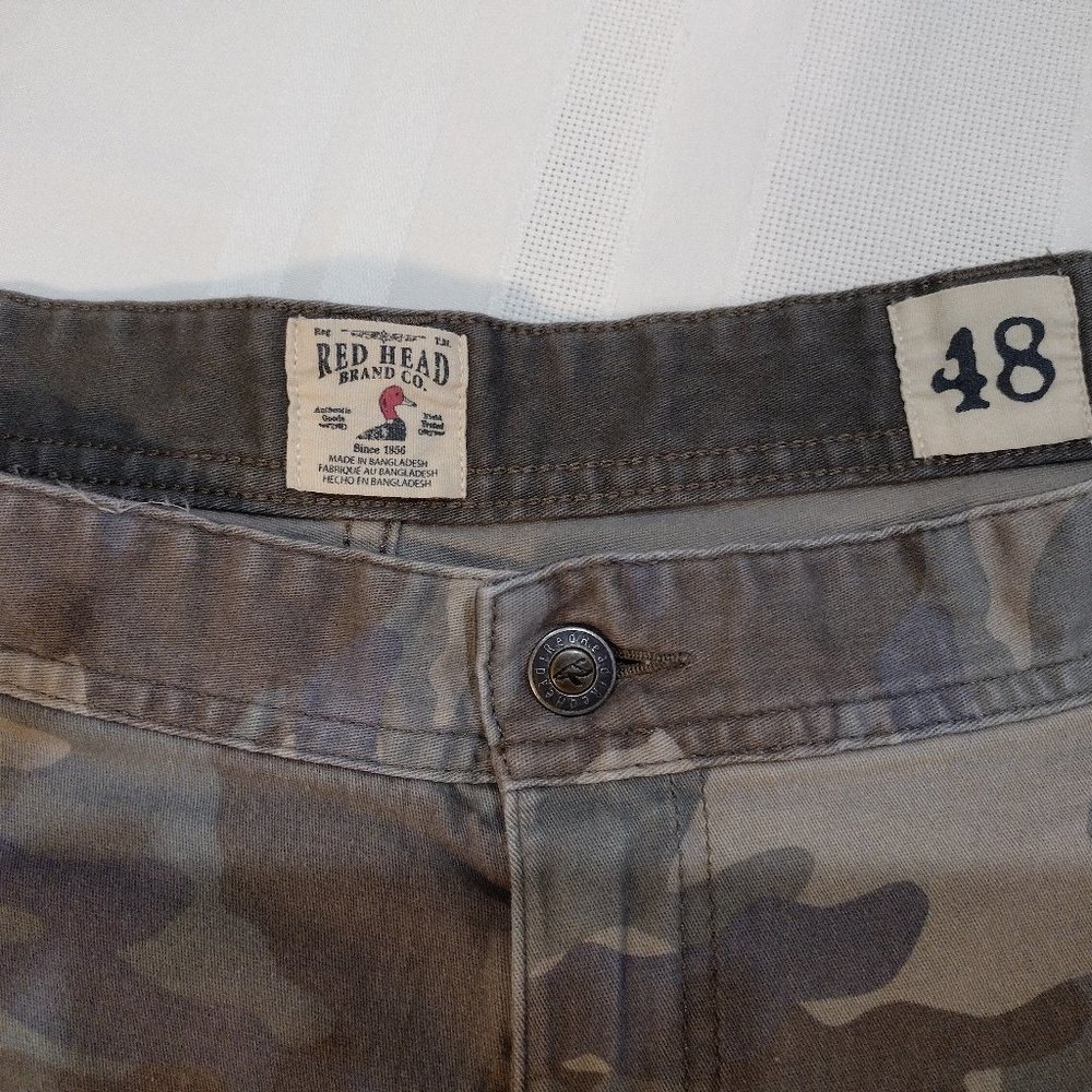 Red Head Camo Cargo Shorts Green Size 48